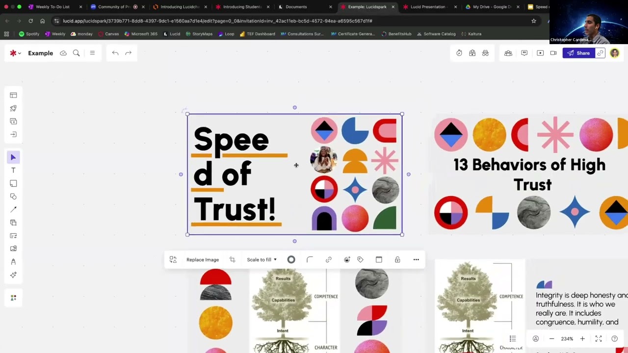 How Chris makes his powerpoint presentations interactive by putting them into Lucidspark