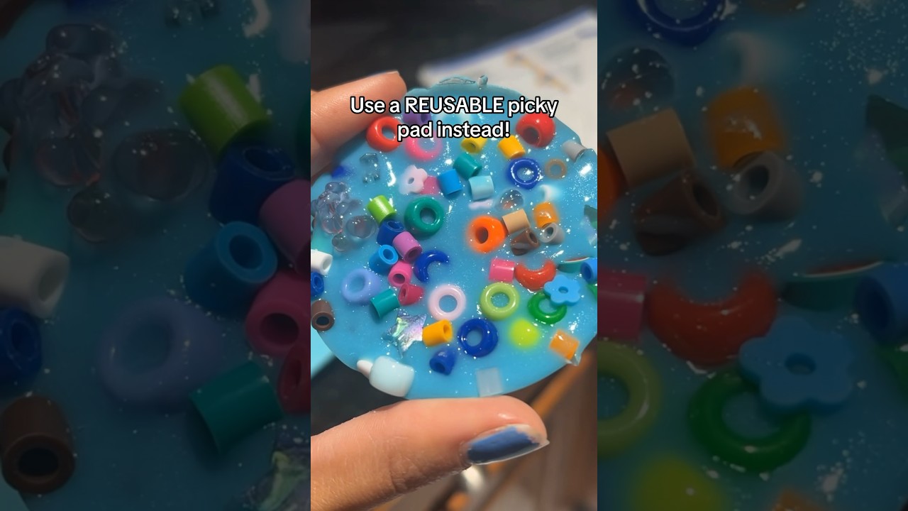 Reusable picky pads over silicone 🙅🏻&zwj;♀️❌ #trichotillomania #dermatillomania #adhd #fidgettoys