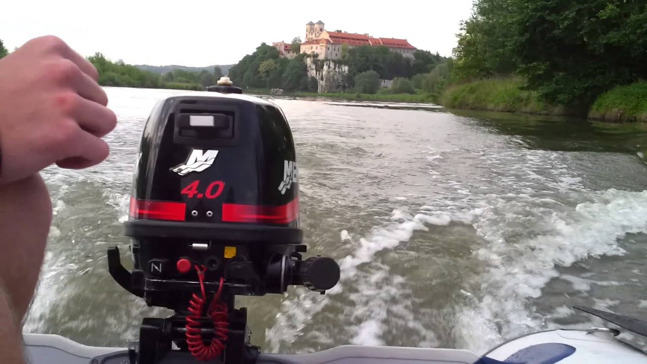 Ponton 320cm, rejs po wiśle Kraków, klaszto w Tyńcu Mercury 4KM, Kraków Polska