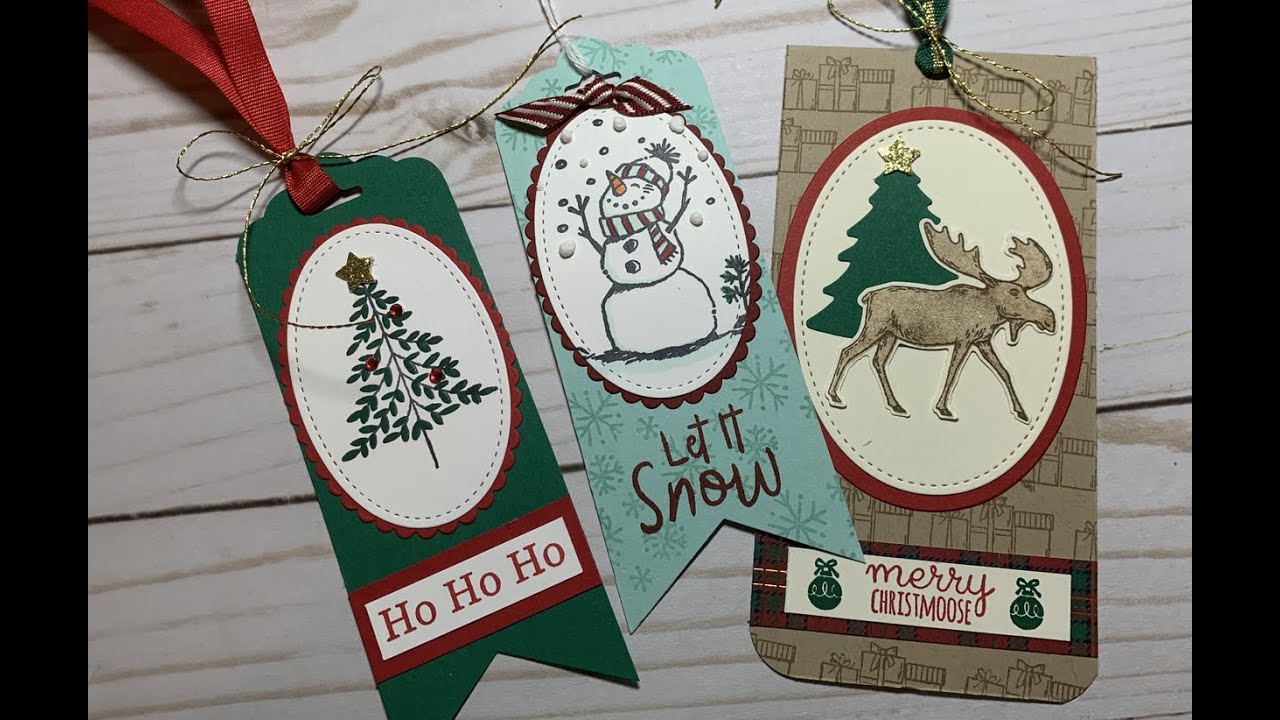 Trio of Christmas Tags (Stampin Up)