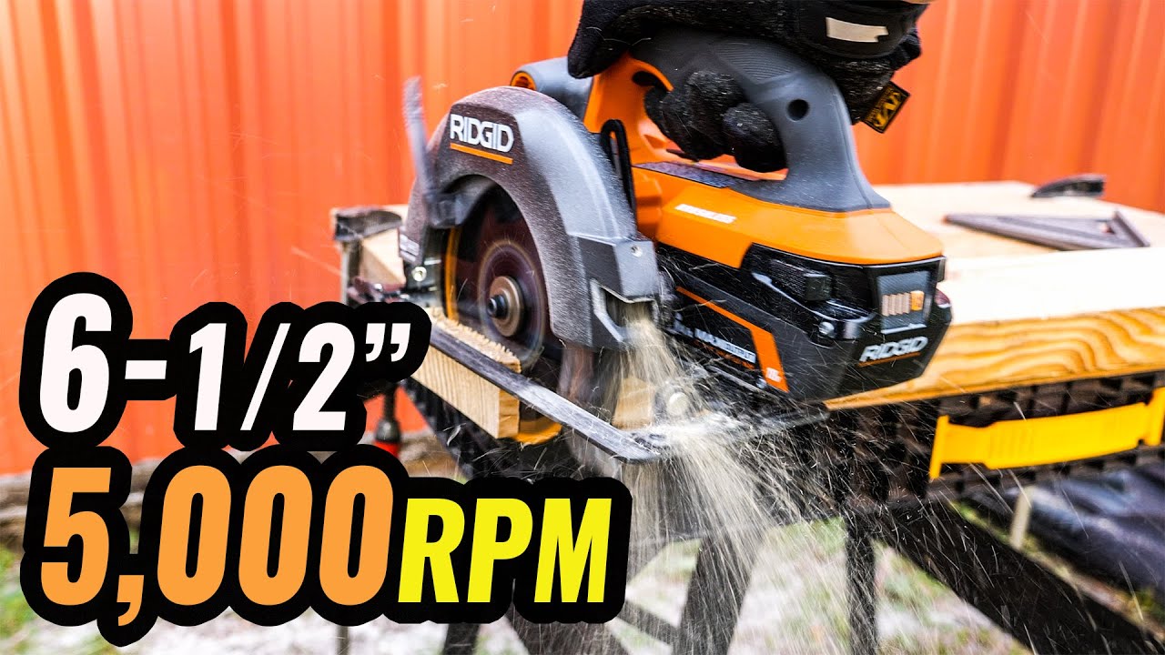 Обзор компактной бесщёточной дисковой пилы RIDGID R8656 18 В шириной 6-1/2 дюйма