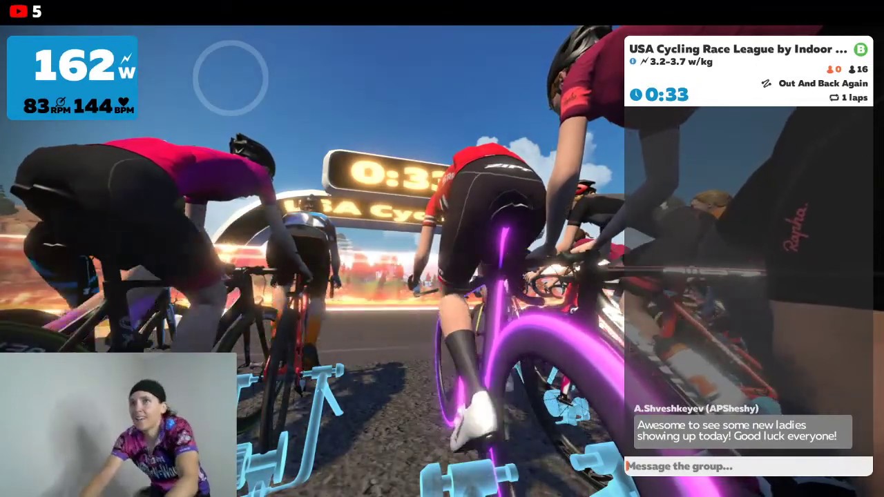 USAC ZWIFT RACE - WOMEN'S B RACE - WEEK 6