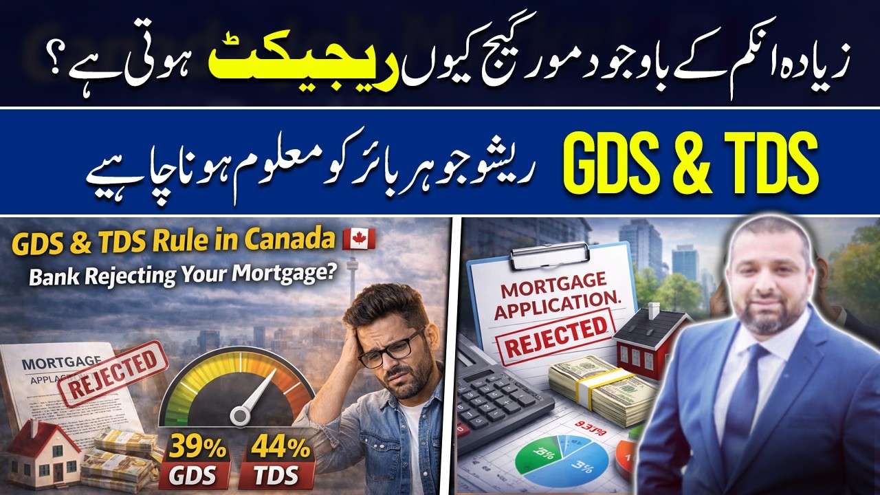 GDS & TDS Explained in Canada | Why Banks Reject Mortgage Applications