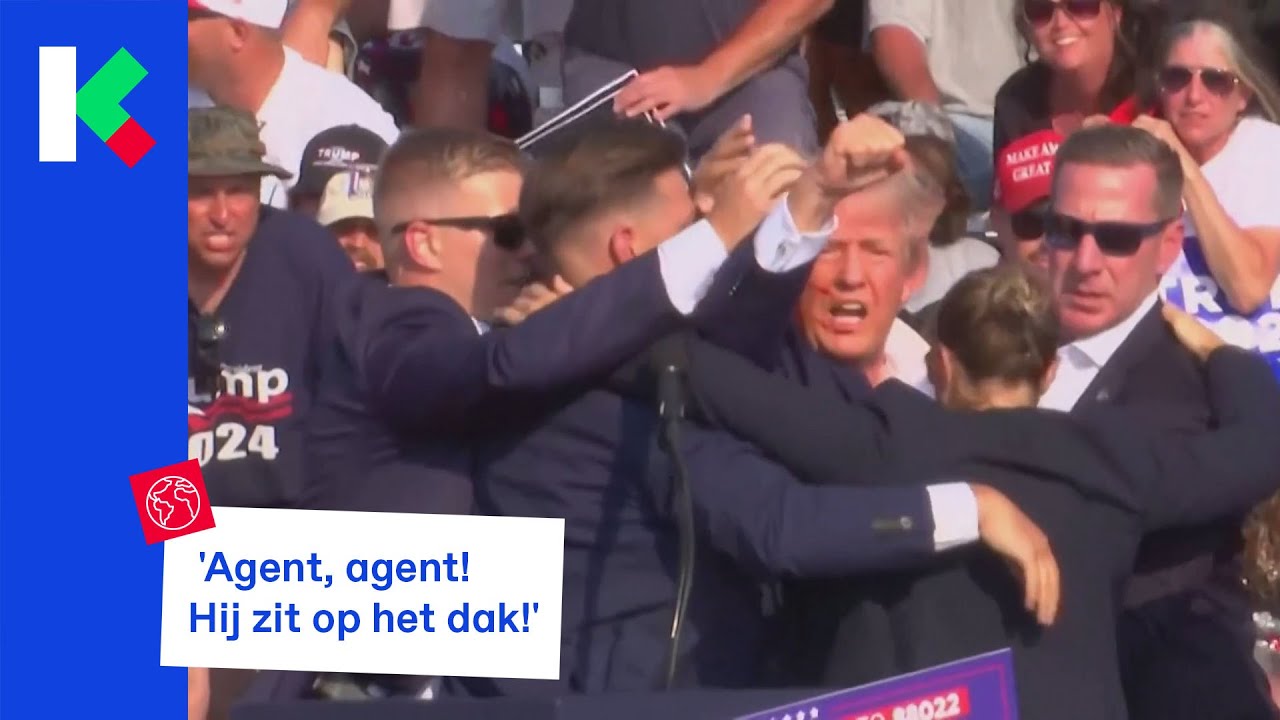 Donald Trump neergeschoten tijdens speech