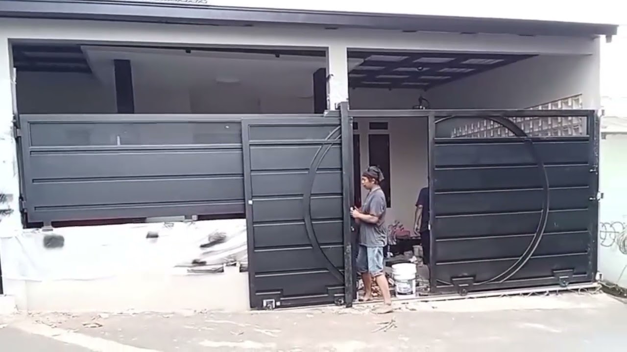 SELESAI PEMASANGAN PINTU DOUBLE SLEDING@adjieAllvlog 