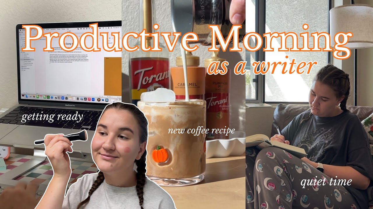 My fall morning routine (as a writer)🍂🍁💻 ft. new coffee recipes and writer struggles