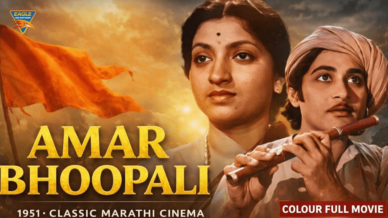 Amar Bhoopali (1951) Color Movie | Panditrao Nagarkar, Sandhya | अमर भूपाळी | Classic Marathi Movie