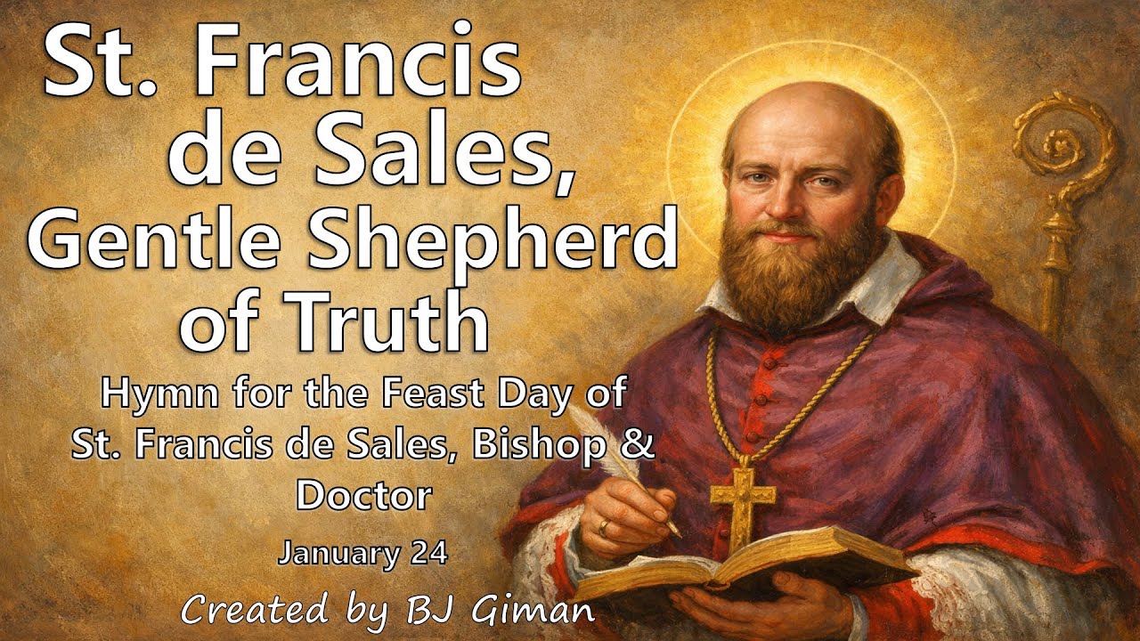 ST. FRANCIS DE SALES, GENTLE SHEPHERD OF TRUTH | FEAST DAY HYMN (JANUARY 24)