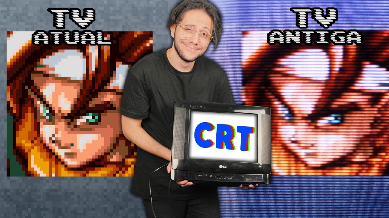A MAGIA POR TRÁS DAS TVs DE TUBO (testei jogos na TV CRT)