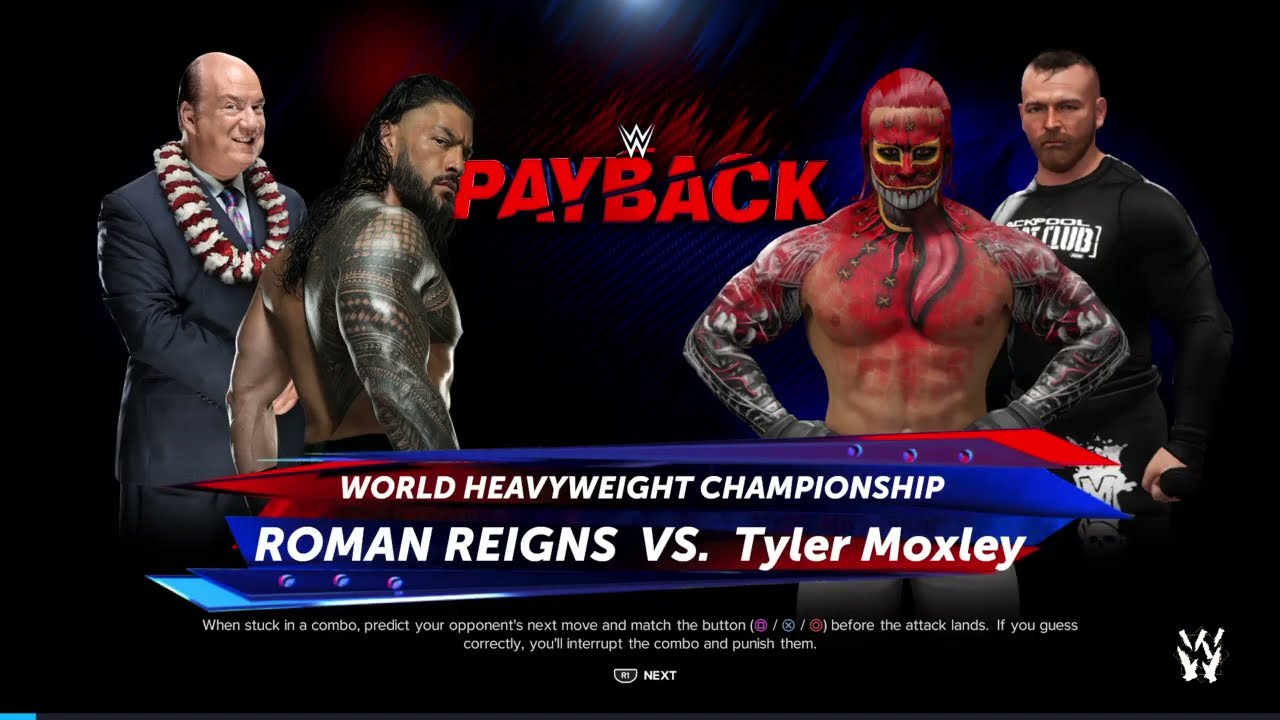 Roman Reigns vs Tyler Moxley