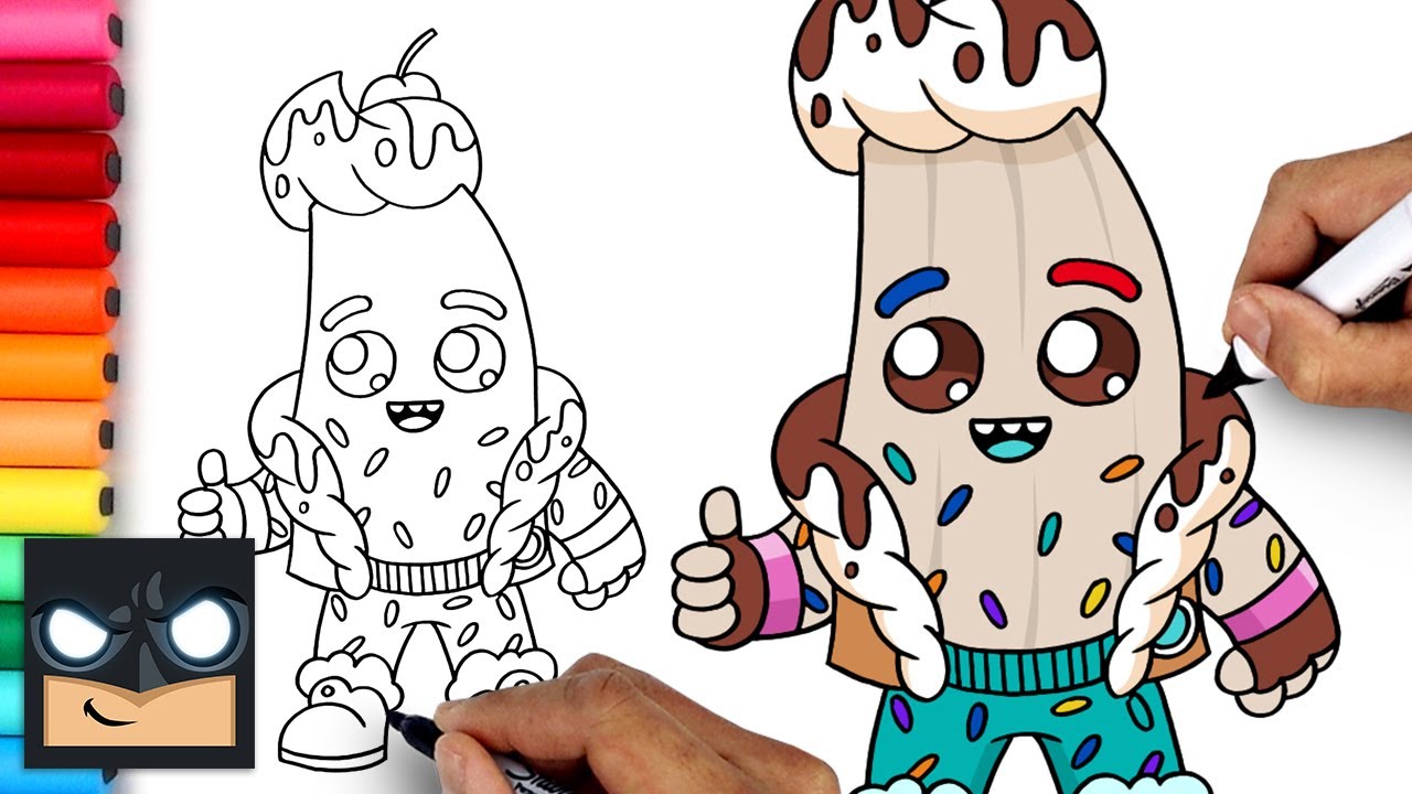 How To Draw & Color Lil Split | Fortnite OG