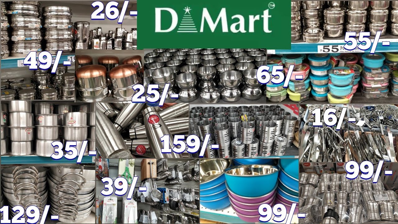 D'MART |Kichen Stainless-Steel|latest collections upto ₹16Rupees|dmart shopping haul|Festival offers