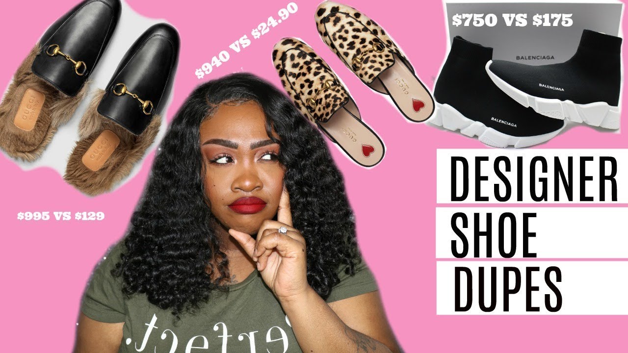 DESIGNER SHOE DUPES | BALENCIAGA & GUCCI