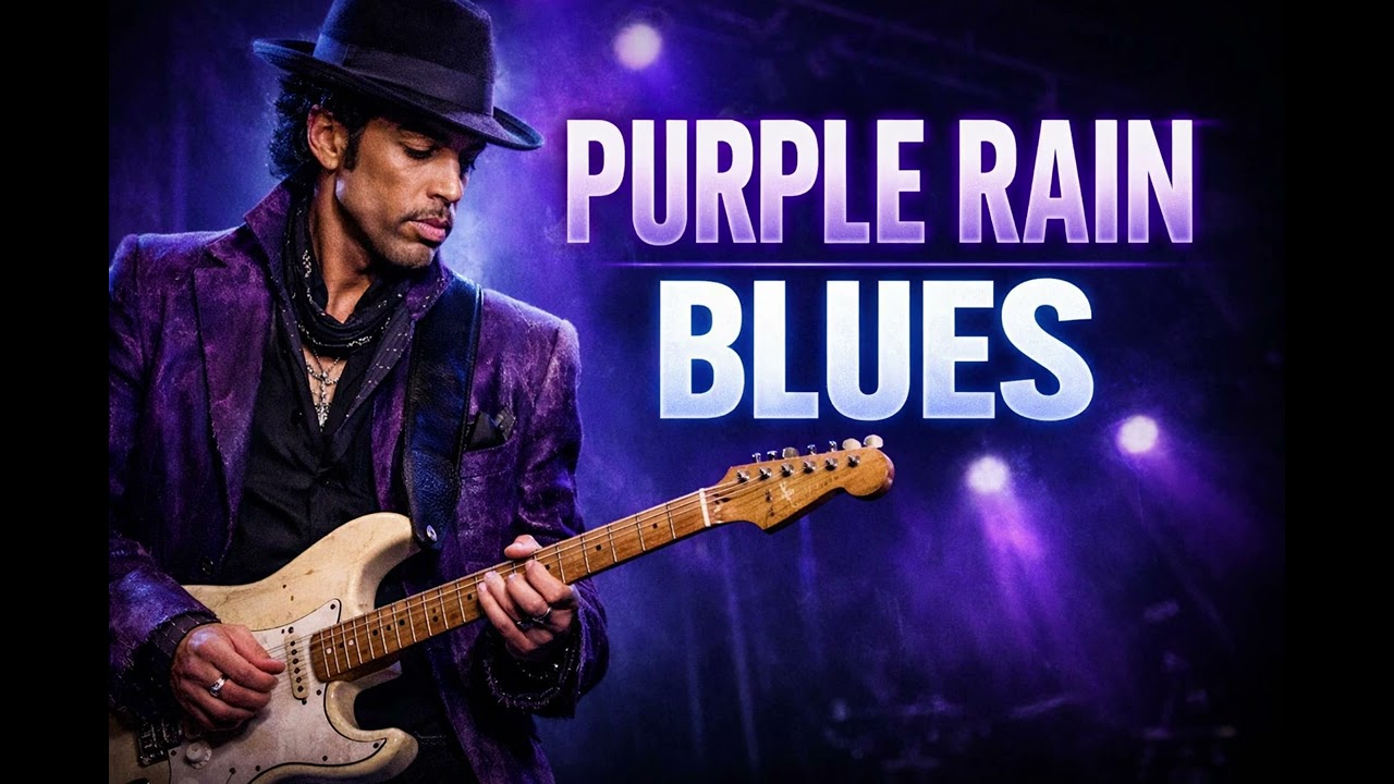 Purple Rain Blues Rock Version | Emotional Guitar Blues (Clapton & Buddy Guy Style)