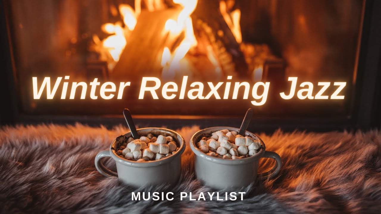 3 Hour Cozy Winter Jazz by the Fireplace 🔥 Smoky Café Guitar & Piano | Relaxing Slow Jazz