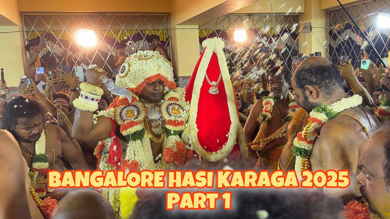 BANGALORE HASI KARAGA 2025 Part 1 #karagavideos #hasikaraga #karaga2025 Bangalore karaga 2025