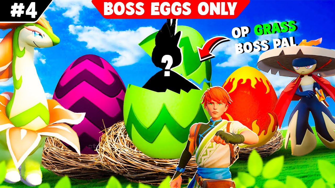 😱 FOUND SO MANY BOSS GRASS EGGS 🪲 🔥 || Palworld Egg Only Series || EPISODE 4