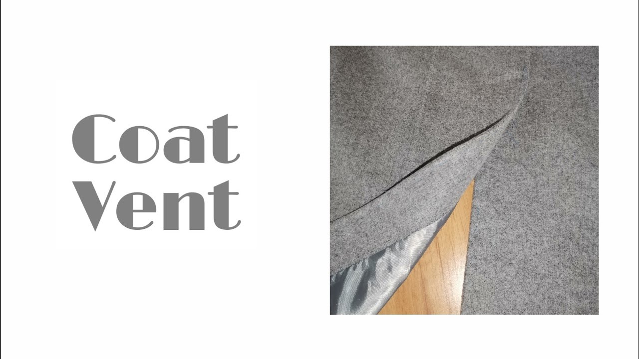 How to Finish a Coat Vent Neatly | Coat Sewing Tutorial