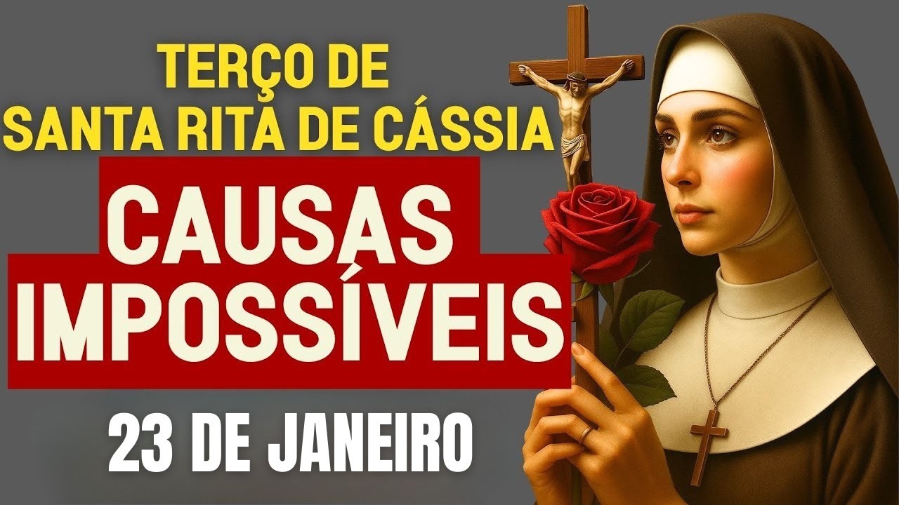 ORAÇÃO PODEROSA DO TERÇO DE SANTA RITA PARA CAUSAS URGENTES E DESESPERADORAS REZE NESSE DIA DE HOJE