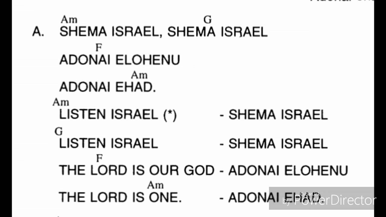 SHEMA ISRAEL song of the Neocatechumenal way