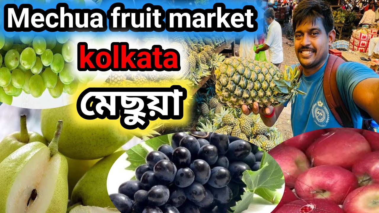 Mechua kolkata chipest fruit market || মেছুয়া ফলের পাইকারি বাজারে ফল খুব সস্তা #fruitmarket 
