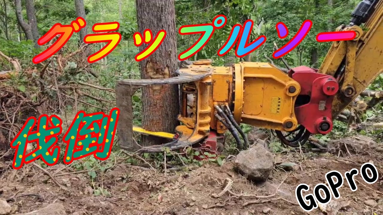 伐倒（グラップルソー）目線カメラ