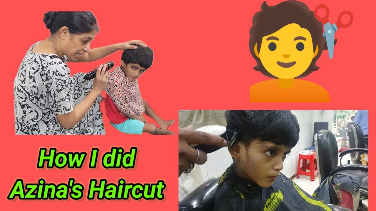 How I did Azina's Haircut # video no.9  #life with Azina 