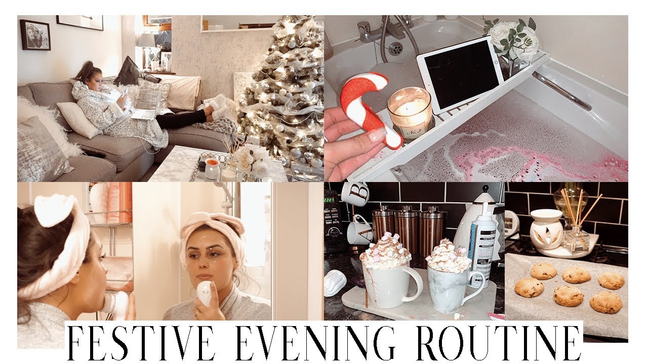 CHRISTMAS EVENING ROUTINE | COSY, PAMPER EVENING 2019