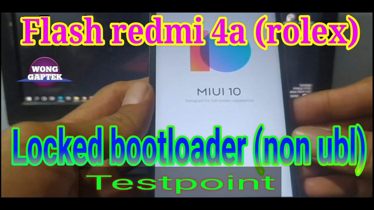 Flash redmi 4a (rolex)