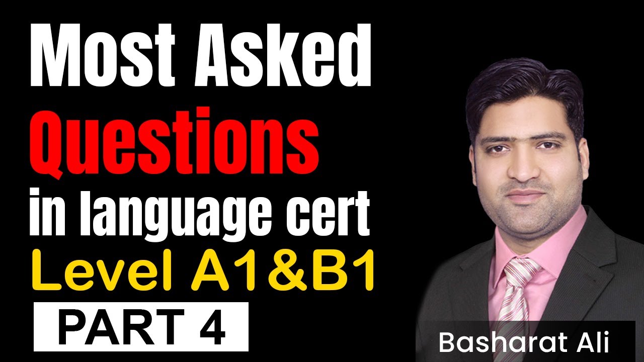 Questions and Answers Part 1 LanguageCert | Language cert | languagecert  A1 B1 B2 | lecture 4