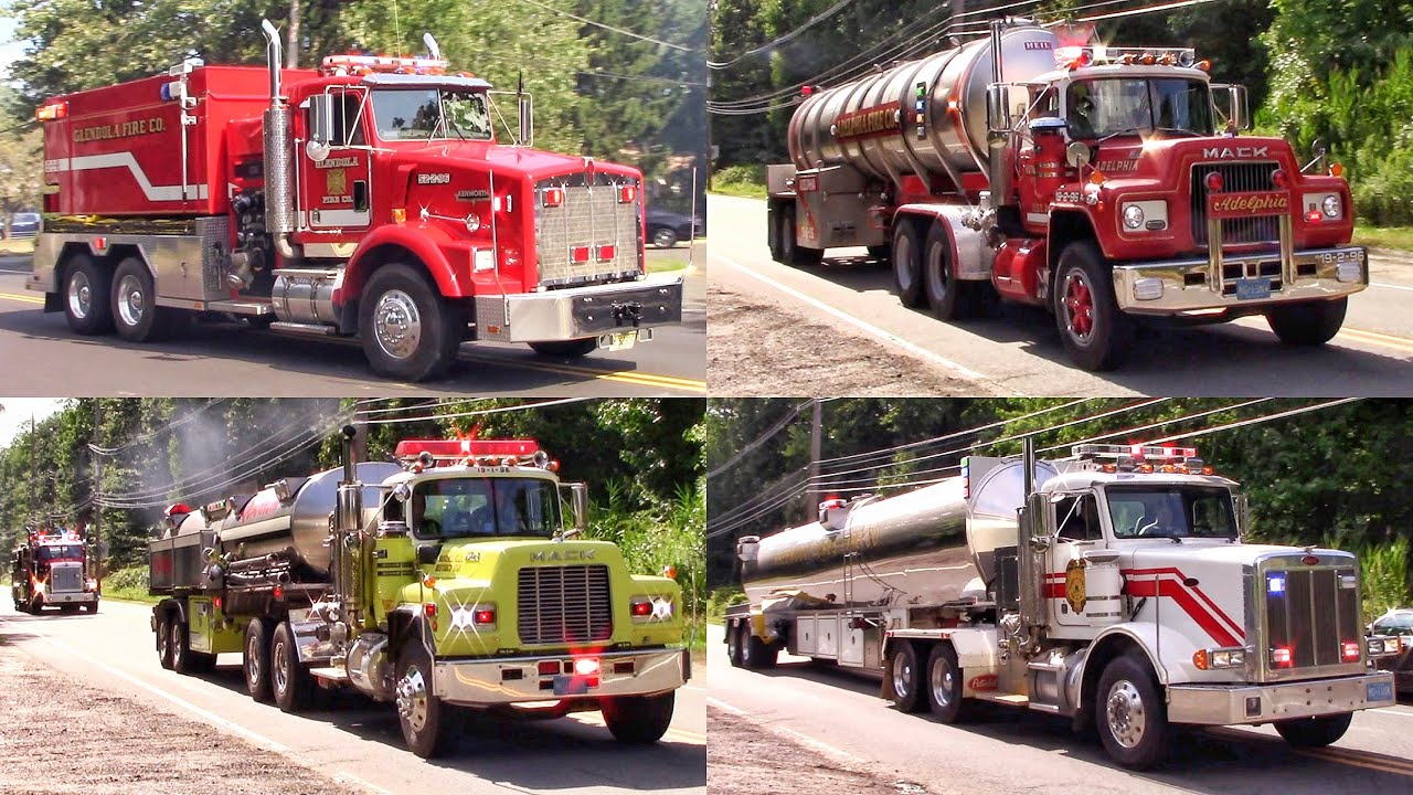 MAJOR RESPONSE Tractor Drawn Tankers Responding To A Fire 8-6-22