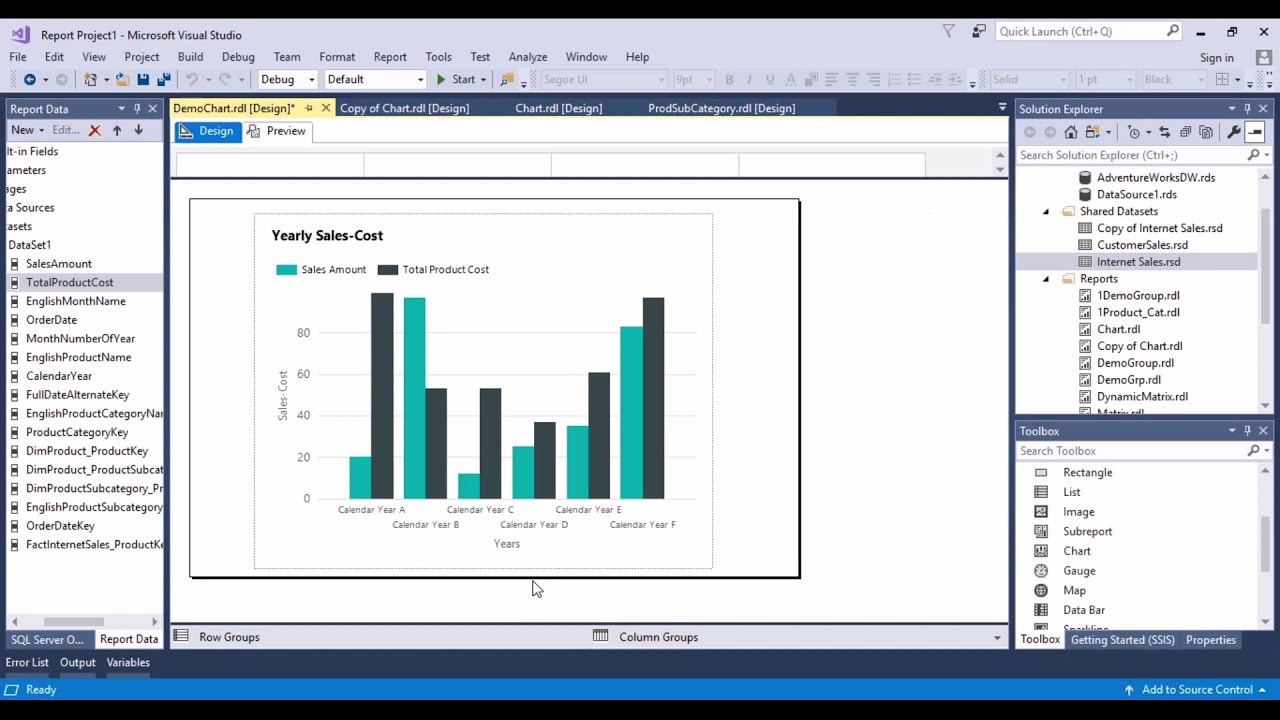 SSRS Reports Training - Charts