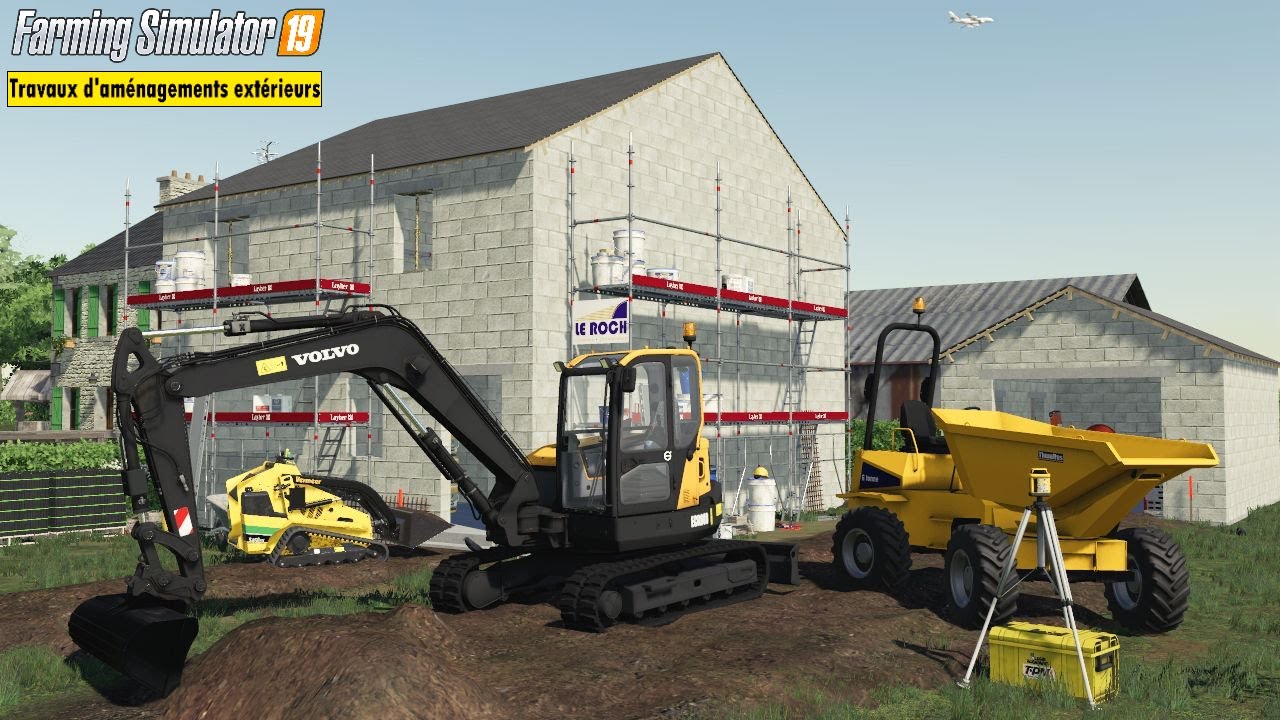 Volvo ECR88D Terrassement Driveway Creation | Farming Simulator 19