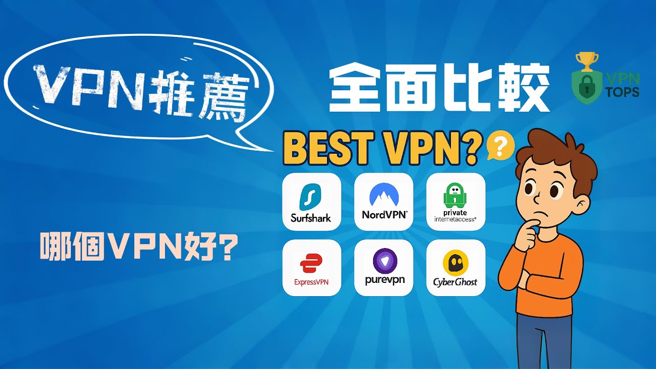 🎯 VPN 哪個最好用？2026 年 6 款 VPN 推薦比較、跨區看片、遊戲連線一次搞懂（台灣實測）