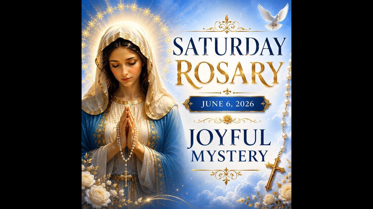 Saturday Rosary for Peace & Healing 🌹 Joyful Mysteries of the Holy Rosary 🌹Pray With Me June 6, 2026