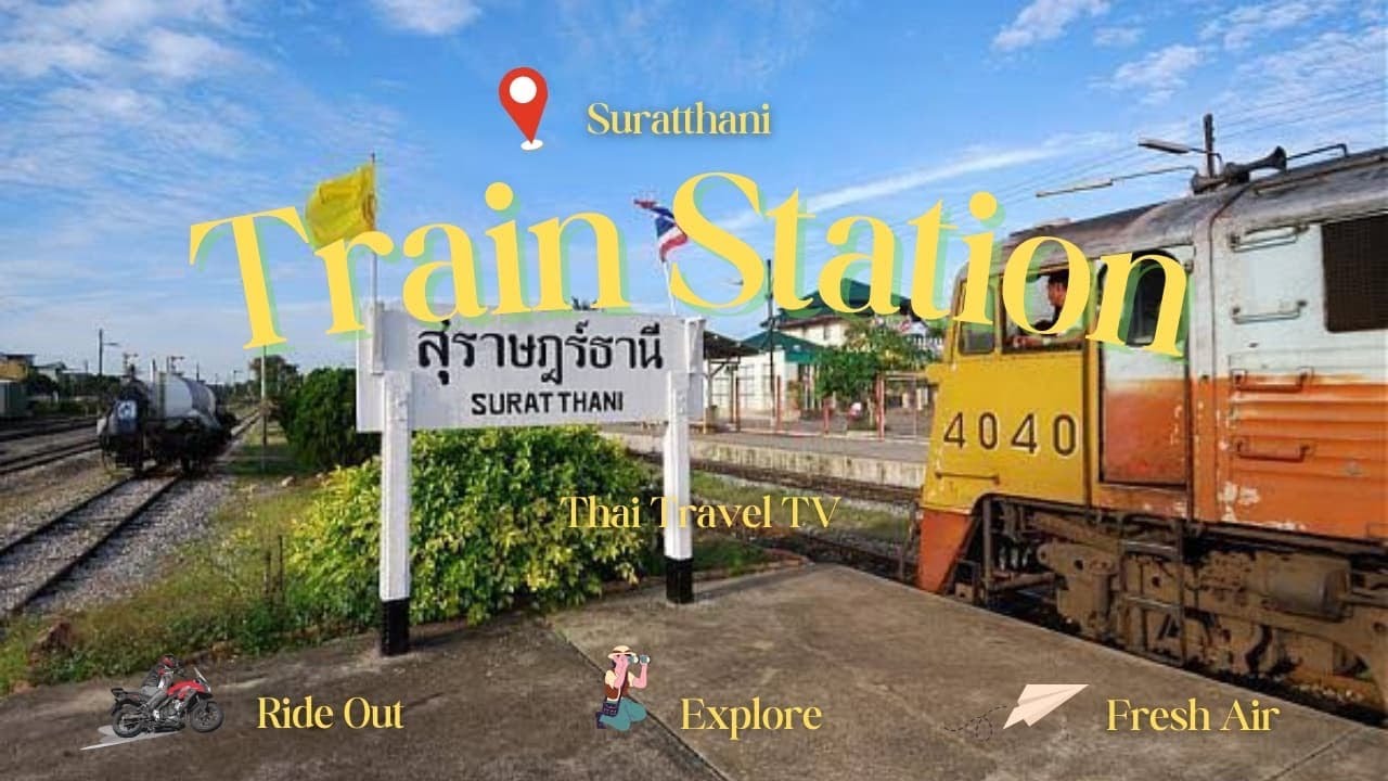Scenic Ride to Surat Thani Train Station 🇹🇭 | Travel Vlog Thailand