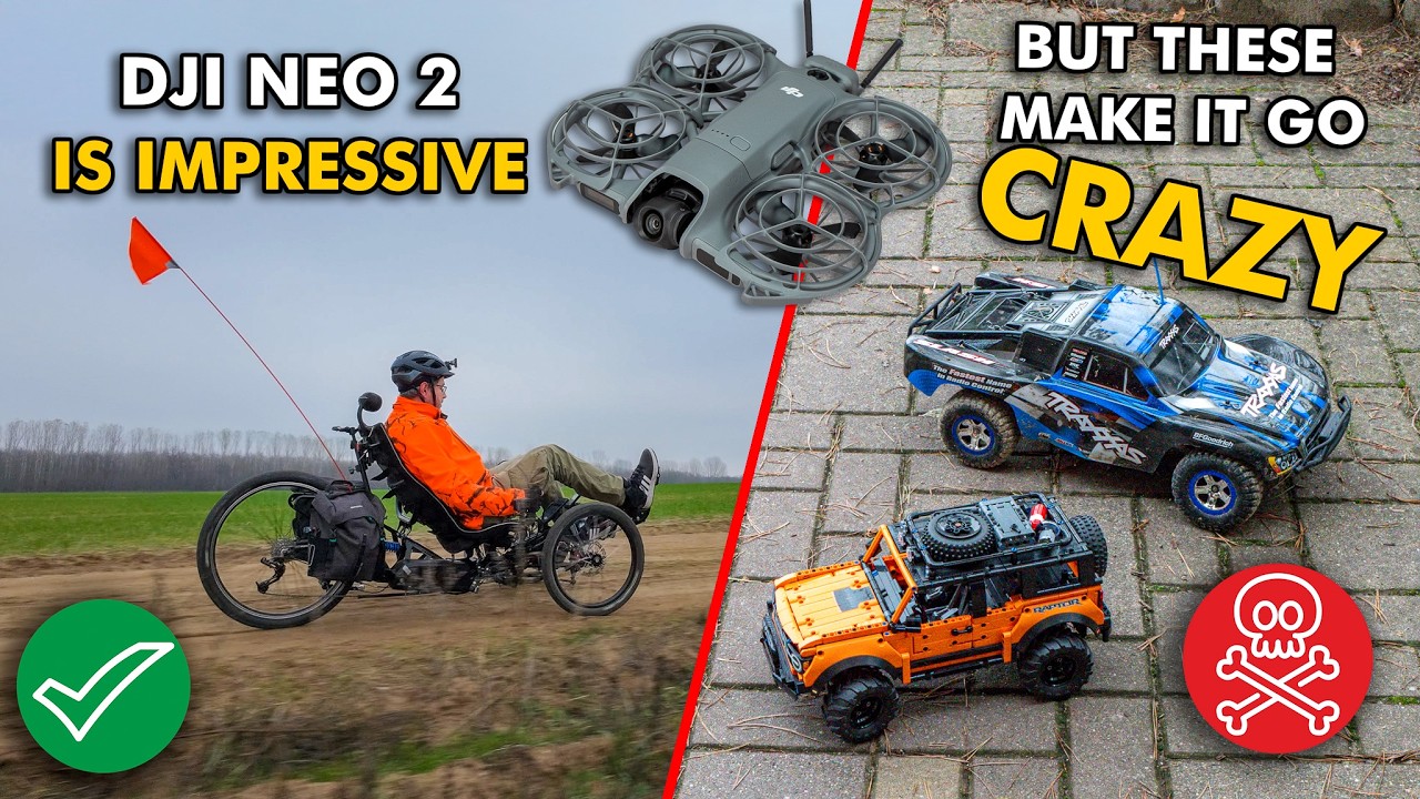 DJI Neo 2 Tracking is Impressive - Until RC & LEGO Cars Make It Go CRAZY