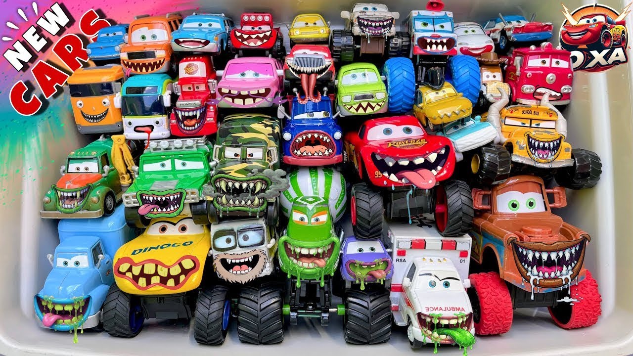 Disney Pixar Cars Unboxing Review | Lightning McQueen, Tow Mater, Chick Hicks, Sally Carrera, Cruz