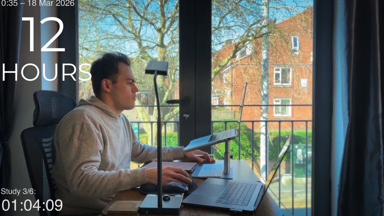 12-Hour LIVE Study/Work With Me 🎓 | Cozy UK Ambience | Custom Pomodoro Timer | Deep Work Mode