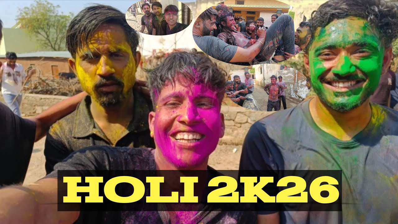 Hamari Dhuleti😱#vlog #holivibes #villageholi #loveyouall 