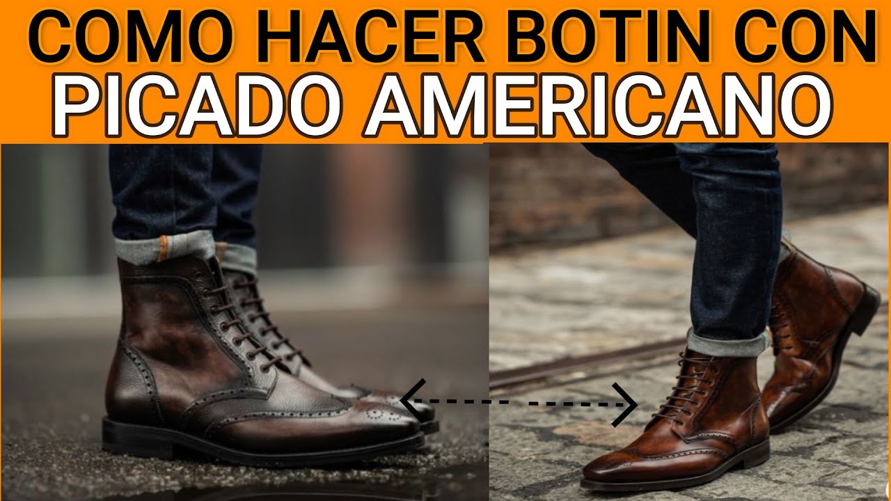 COMO HACER BOTIN CON PICADO AMERICANO - PASO A PASO