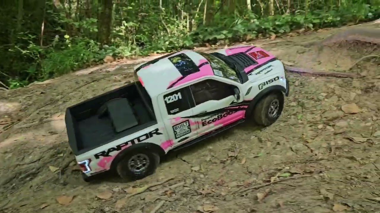 Ford F150 Raptor de Traction Hobby - 1ère sortie test à la cascade de Creissels