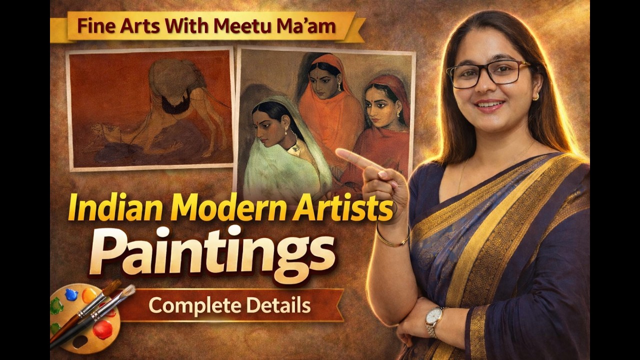 EMRS Fine Arts | Bengal School Modern Artists (Part 1) Important Paintings & Artists Explained emrs