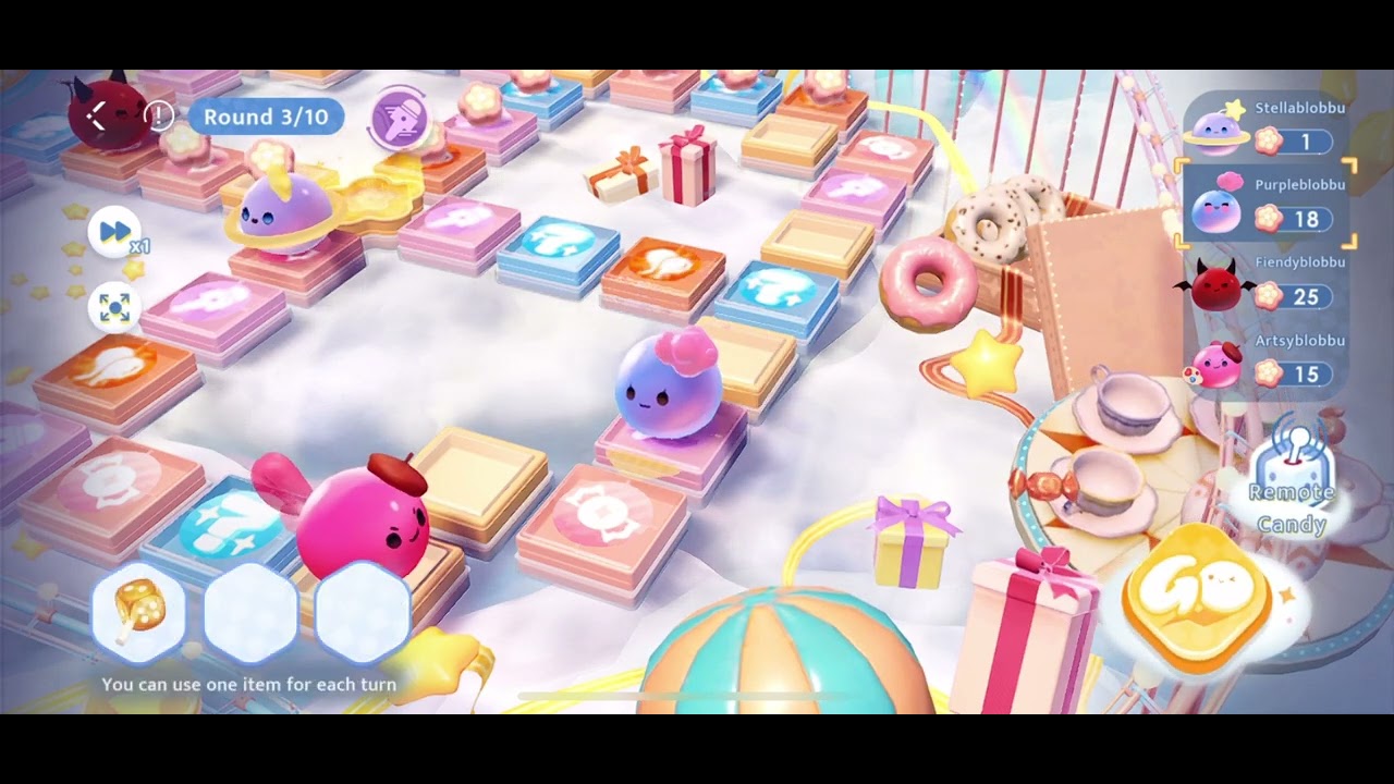 [Love and Deepspace] PurpleBlobbu: Adventure Above Clouds (Bounce Bounce Planet: Gameplay)