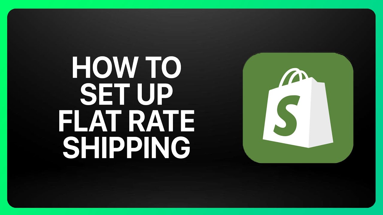 Как настроить фиксированную стоимость доставки в Shopify