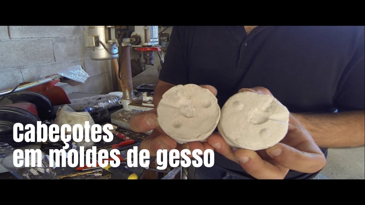 Moldes de Gesso para Cabeçotes de Pesca LOW COST  - Passo a Passo