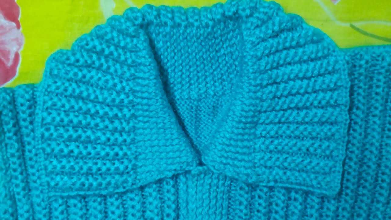 How to knit collar in sweater /How to knit collar neck /Very easy collar neck knitting pattern .
