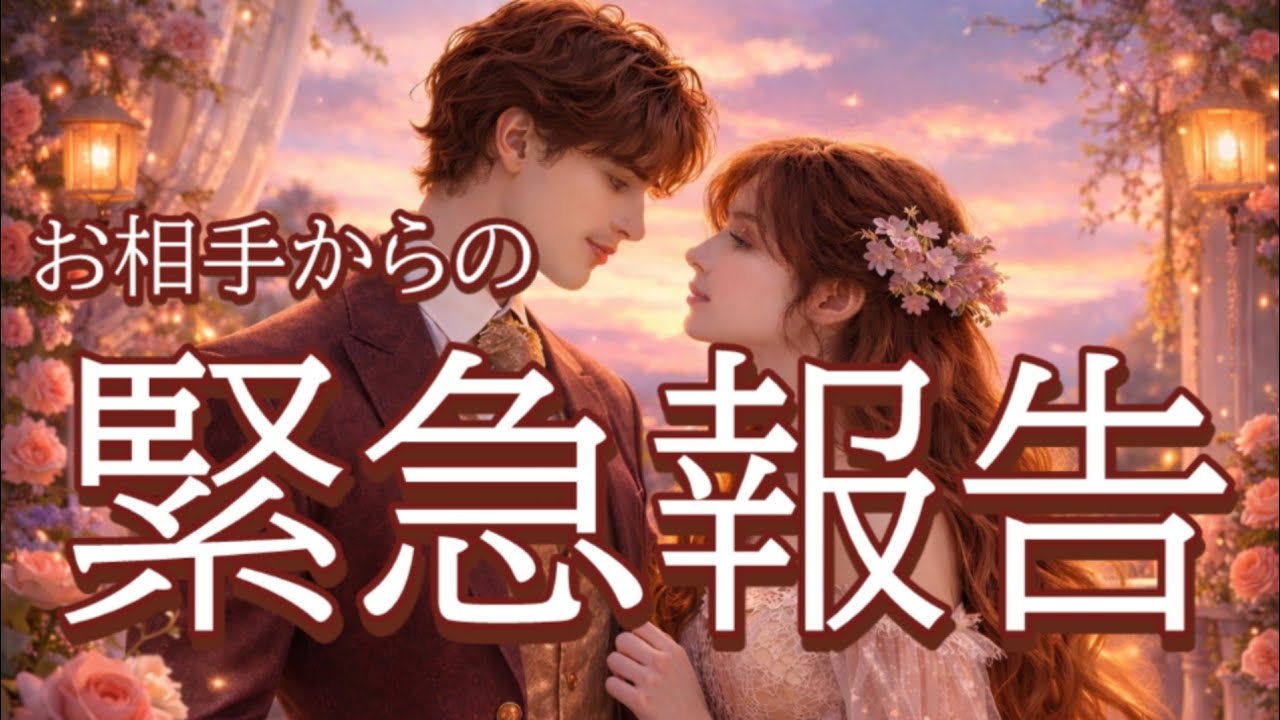 【すぐみて…】お相手からあなたへ緊急報告です💖恋愛タロット占い