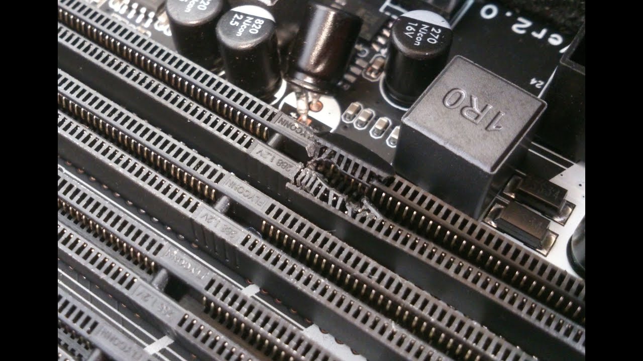 Замена слота DDR4 на материнской плате