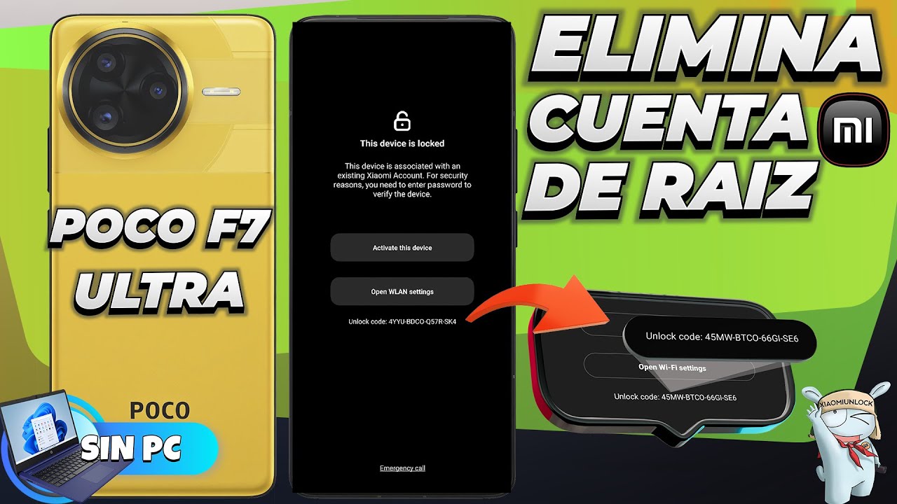 Eliminar, Quitar, Desbloquear Cuenta MI Xiaomi POCO F7 Ultra  - Sin PC | M&eacute;todo 2025 🔓